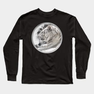 White Tiger Wild Animal Safari Africa Jungle Feline World Nature Earth Long Sleeve T-Shirt